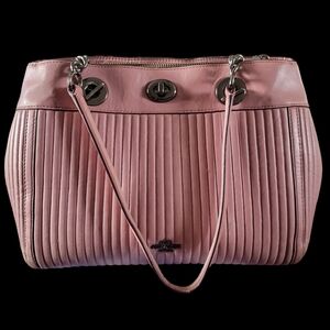 Quilted EDIE Mauve/ DustyRose Coach Bag #22751 NAPPA LEATHER GORGEOUS!
